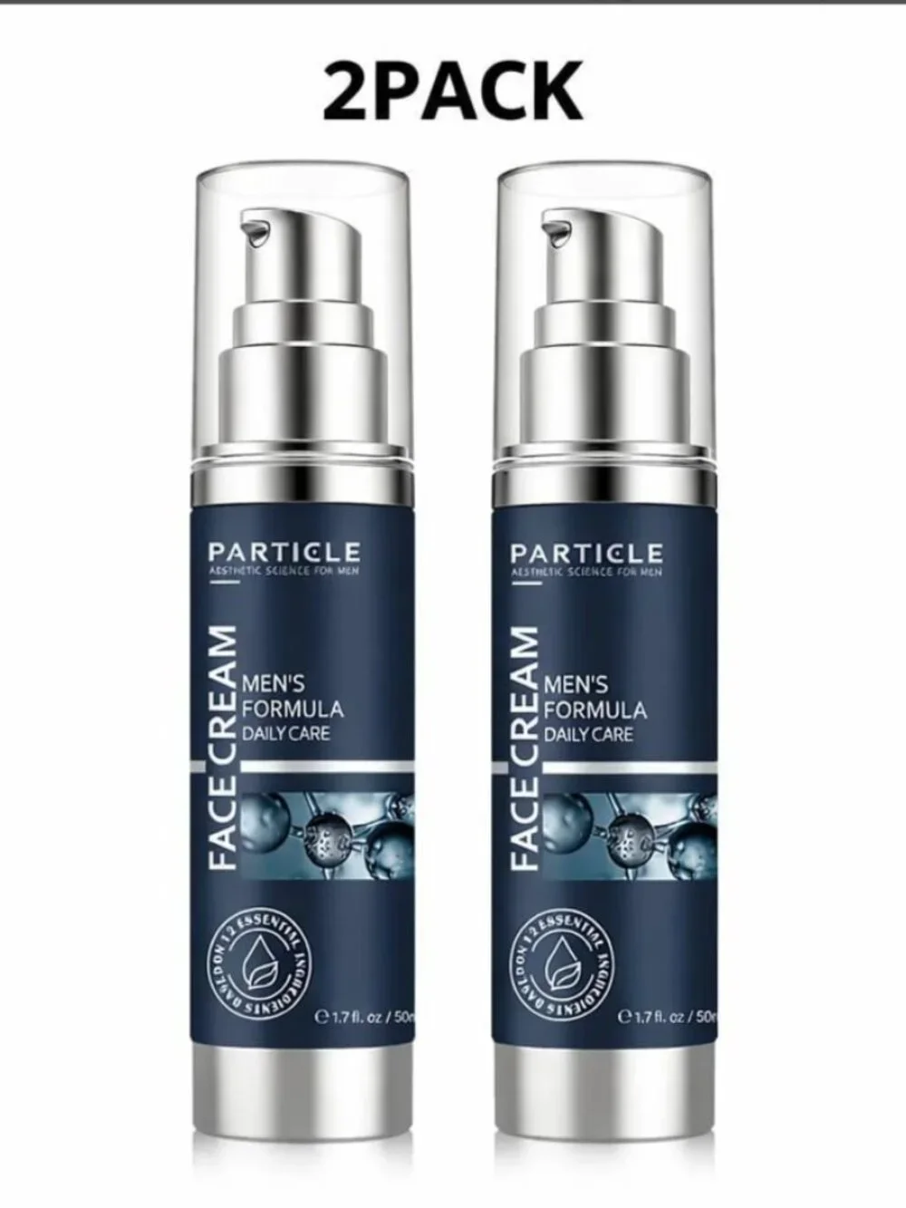 Particle Mens Face Cream - 6 in 1 Mens Anti Aging Face Moisturizer (1.7 oz) Eye